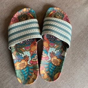 Adidas Adilette floral slide